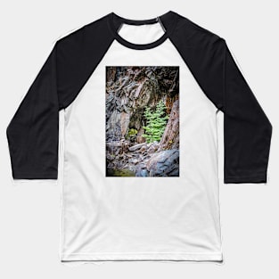 Tree in a Slate Quarry at Hodge Close Baseball T-Shirt